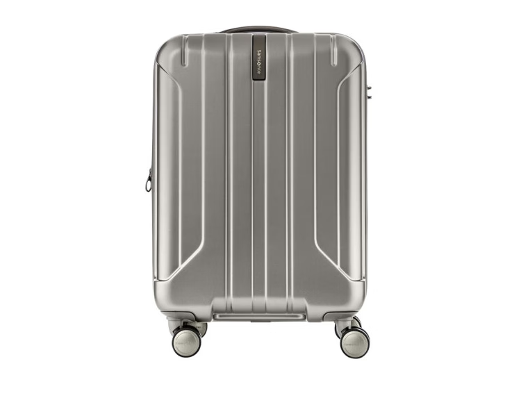 新秀丽(samsonite)拉杆箱niar系列 可扩展飞机轮旅行行李箱 哑光银 20