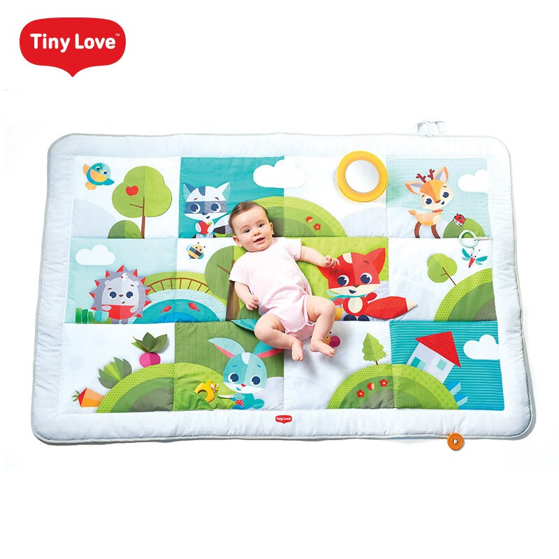 TinyLove森林探险游戏垫 婴儿游戏毯0-1岁宝宝脚踏玩