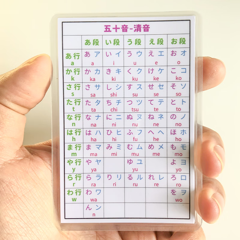 初级入门学习带圈防水硬卡启蒙记忆幼儿童 迷你版音标清音-浊音-坳音