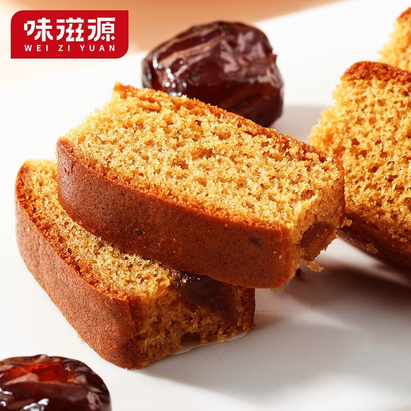 味滋源 红枣蛋糕整箱营养早餐代餐饱腹枣泥糕点心 红枣蛋糕400g/箱 1箱