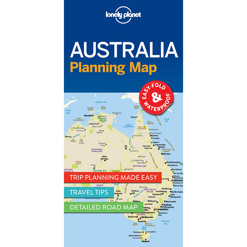 现货英文原版 australia planning map1 澳大利亚规划图旅游指南2017