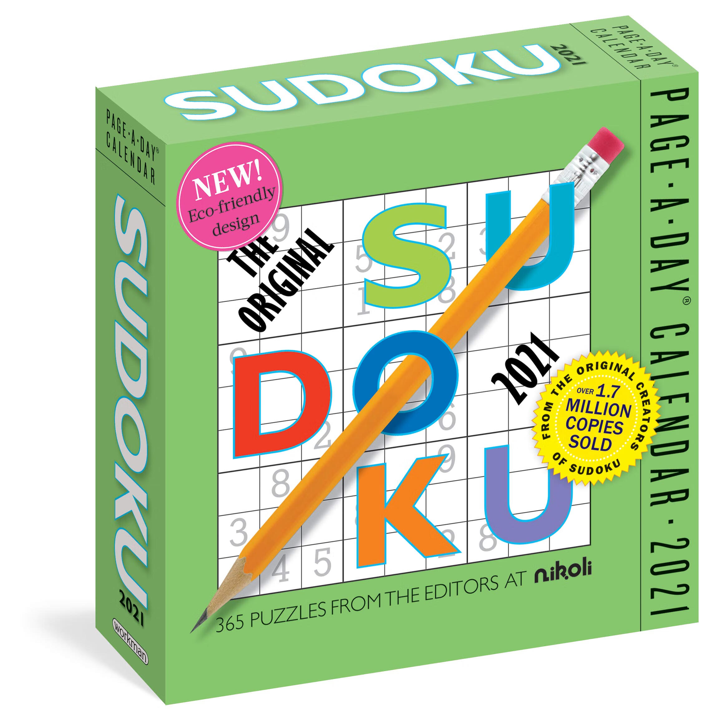 英文原版original sudoku page-a-day每日数独2021年日历创意礼物