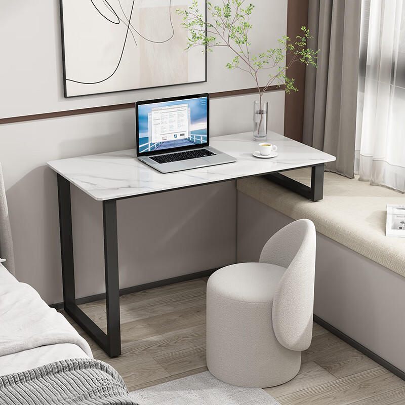 uosu窗台书桌飘窗桌 北欧岩板飘窗书桌窗台高低脚长短腿电脑桌办公学