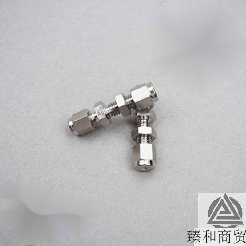 初构想316 不锈钢卡套穿板接头 卡套直通穿板  面板固定式 隔壁卡套