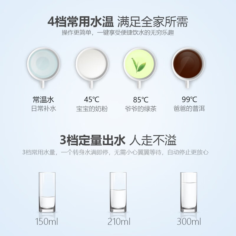 飞利浦（PHILIPS）家用即热即饮壁挂式速热饮水机 ADD4800 搭配家用反渗透净水器使用