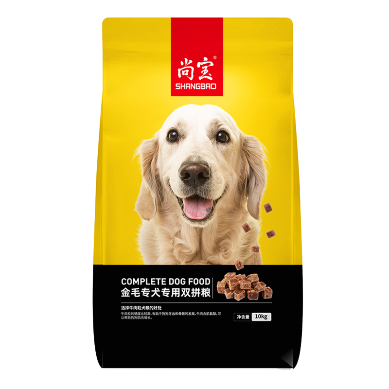 尚宝狗粮金毛成犬幼犬:营养丰富价格透明,保护狗狗健康