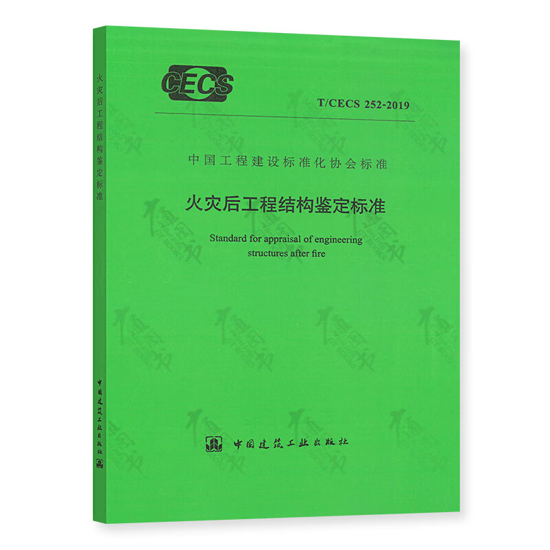正版现货 T/CECS 252-2019 火灾后工程结构鉴定标准 代替 CECS 252:2009
