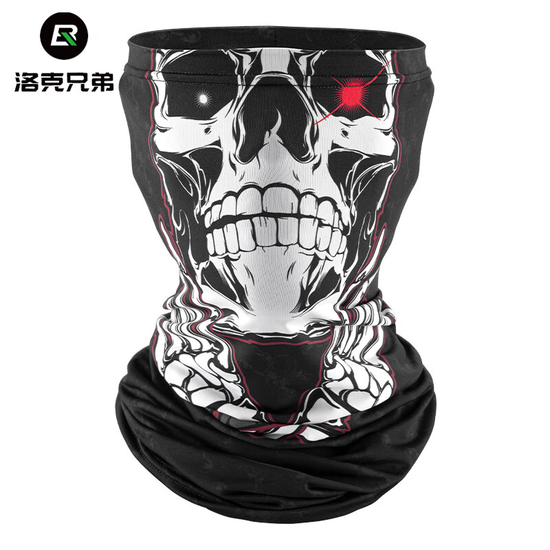 bros冰丝防晒面罩头套夏季男女护全脸防风围脖摩托车骑行头巾 暗黑