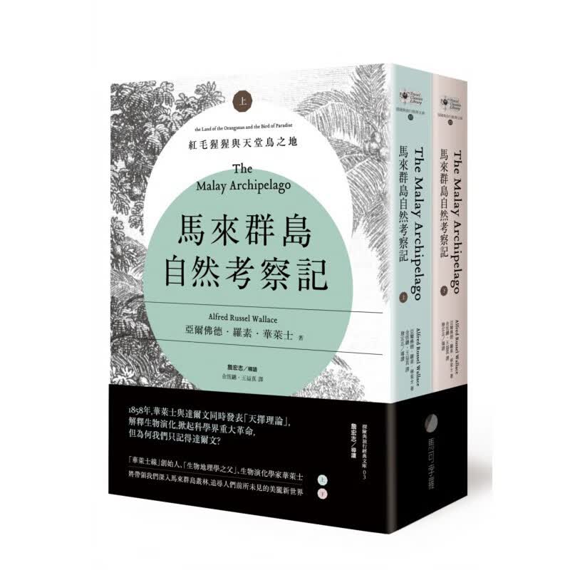 预订台版 马来群岛自然考察记 红毛猩猩与天堂鸟之地（上 下册不分售）自然科普【下架】