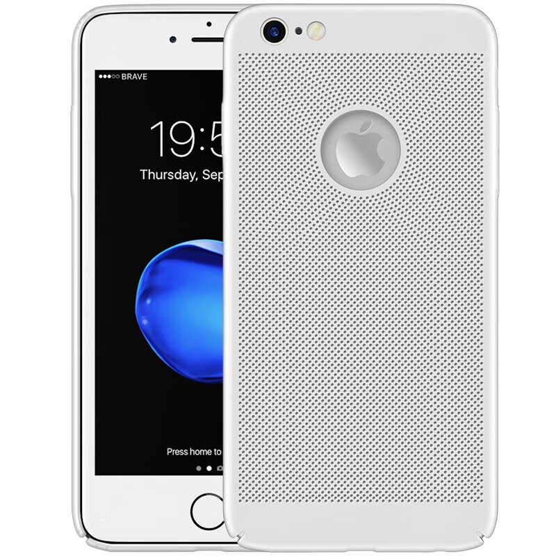友谷【透气散热】iPhone6手机壳苹果6S Plus手机套 珍珠白 苹果6Plus