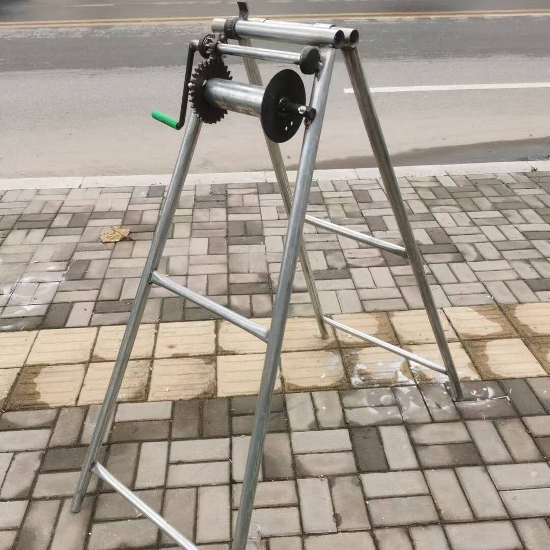 农用灌溉潜水泵拔泵井架子手摇式水井支架du铁架子辘轳打捞神器 4条腿