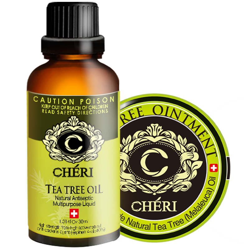 cheri萱兹 澳洲茶树精油加茶树膏组合 调理痘肌平衡水油 蚊虫叮咬止痒