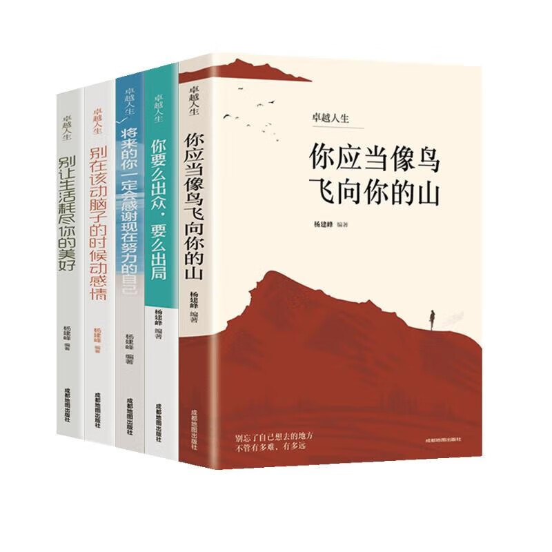 卓越人生全5册】你应当像鸟儿飞向你的山+你要么出众，要么出局+将来的你一定会感谢现在努力的书籍