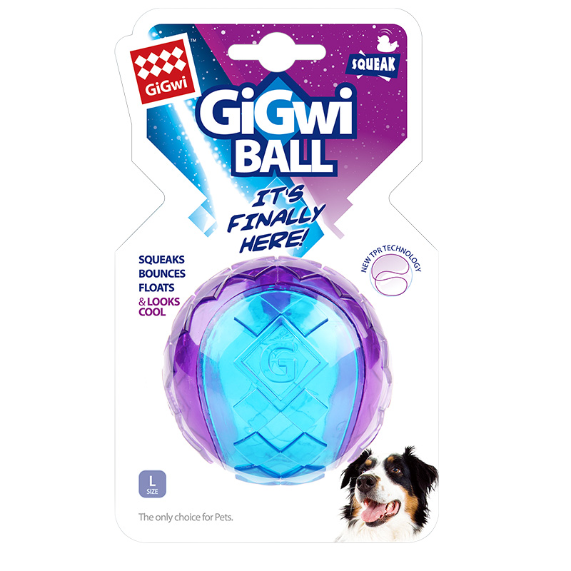 GiGwi贵为球耐咬磨牙发声解闷大号玩具，陪伴你的爱犬一起玩乐