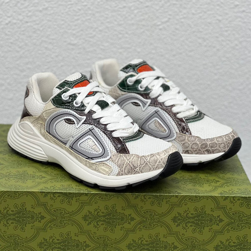 ys鳄鱼皮运动鞋女士时尚减震休闲皮女鞋旅行鞋英伦风皮鞋青年网面鞋