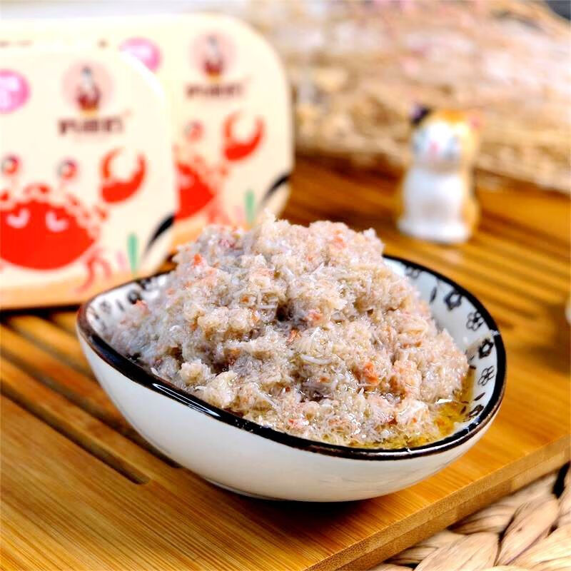 蟹肉罐头80g即食海鲜进口雪蟹肉大连特产蟹柳零食下饭 80g*2罐