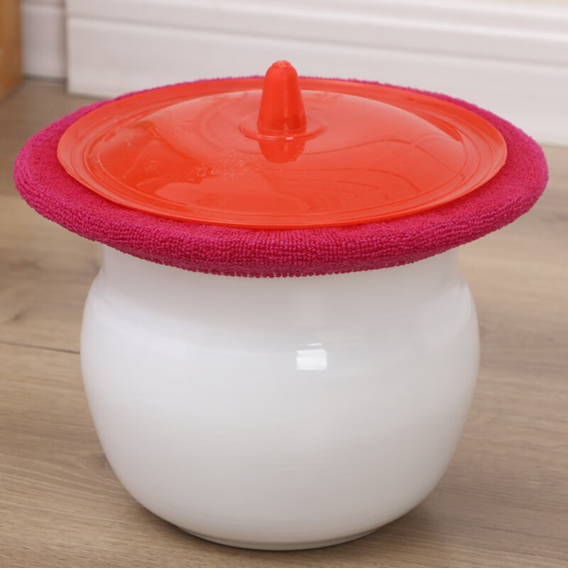 欧丽家搪瓷痰盂矮痰桶小孩搪瓷尿盆老人起夜桶可移动孕妇行动不便尿桶