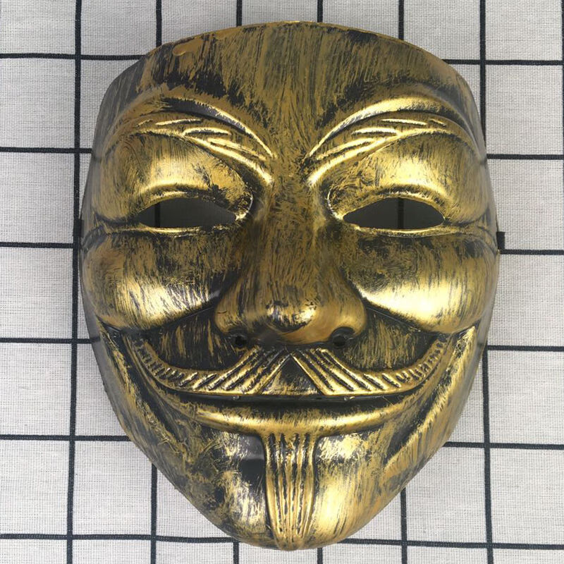 爱维逸万圣节面具男全脸恐怖v字仇杀化妆舞会舞台表演地摊玩具舞会