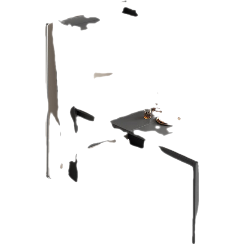 杜裕惟(DUYUWEI)餐边桌小户型伸缩餐桌餐边柜一体现代简约储物碗柜多功能岩板折叠饭桌子 伸缩折叠餐桌