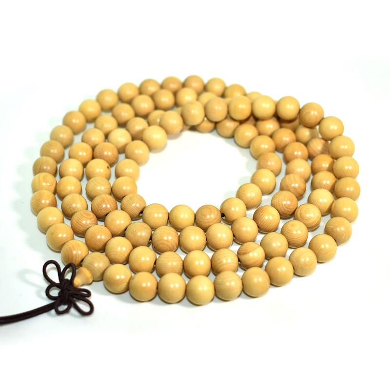 文玩小叶黄杨木手串108颗佛珠老料手工精制念珠时尚男女手链 6mm*108