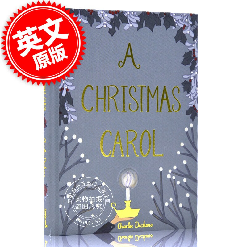 圣诞颂歌 英文原版 Charles Dickens A Christmas Carol wordsworth 查尔斯狄更斯 精装收藏版