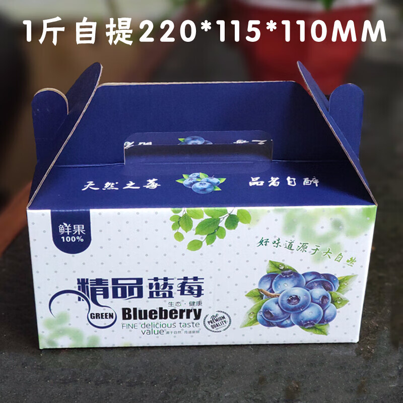 唯利多嘉宴新款蓝莓礼盒包装盒1斤-2斤-3斤装托盘展示盒蓝莓125克塑料