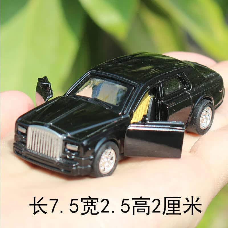 1/30劳斯莱斯幻影合金车模儿童男玩具小汽车金属模型声光六门回力