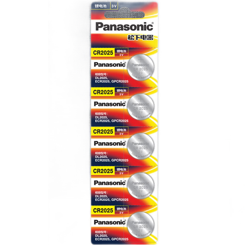 Panasonic����CR2025 3VŦ�۵�� ��������Կ��ң�������ӳ�3D�۾��� 5��