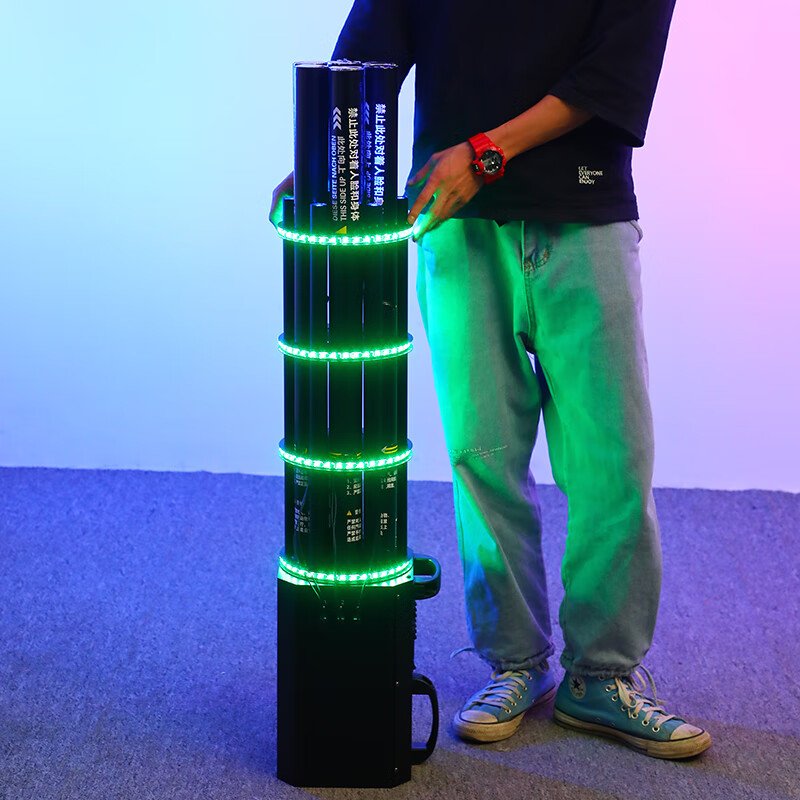 雅图电子礼炮枪夜店酒吧气氛道具加特林led电子礼花枪 6头加特林礼炮