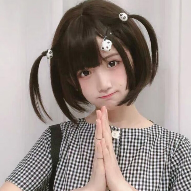 日系少女假发bobo头蓬松自然姬发式短发网红甜美可爱lolita公主切 深