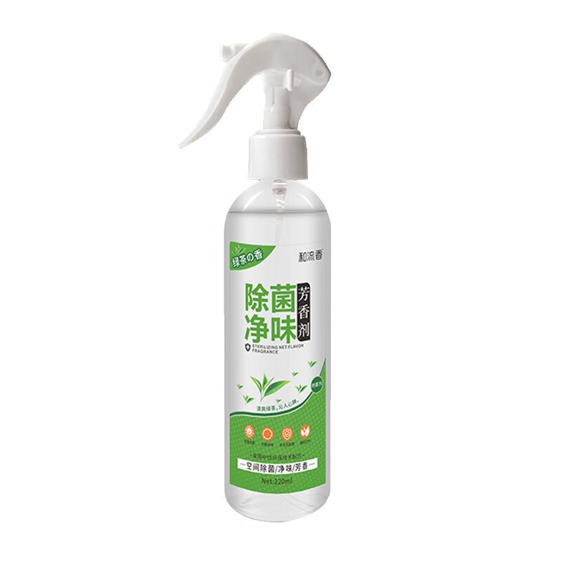 和流香手喷车用空气清新喷雾剂 车载车用净化除臭剂汽车除味 绿茶 D-38 220ml 1瓶