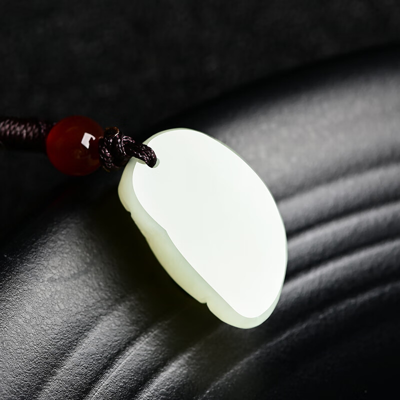 和田玉白玉知足常乐小脚丫吊坠男女情侣宝宝玉坠