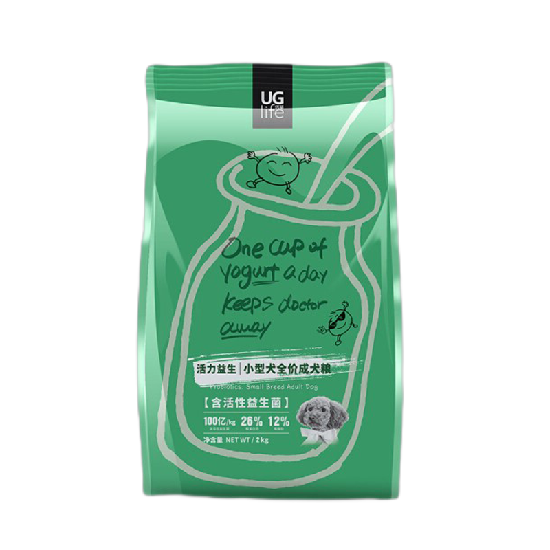 優(yōu)基狗糧小型犬泰迪狗糧柯基比熊博美成犬糧無谷益生菌腸道 健康營養(yǎng) 益生菌小型成犬2kg