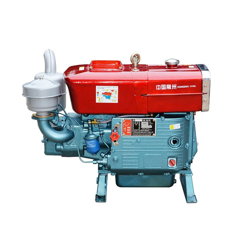 柴油机单缸水冷发动机船用拖拉机三轮车 zs195/12匹手摇