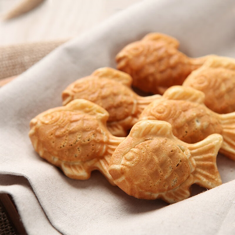 韩国进口大林鲫鱼饼豆沙红豆馅鱼糕解冻即食加热早餐零食小吃500g