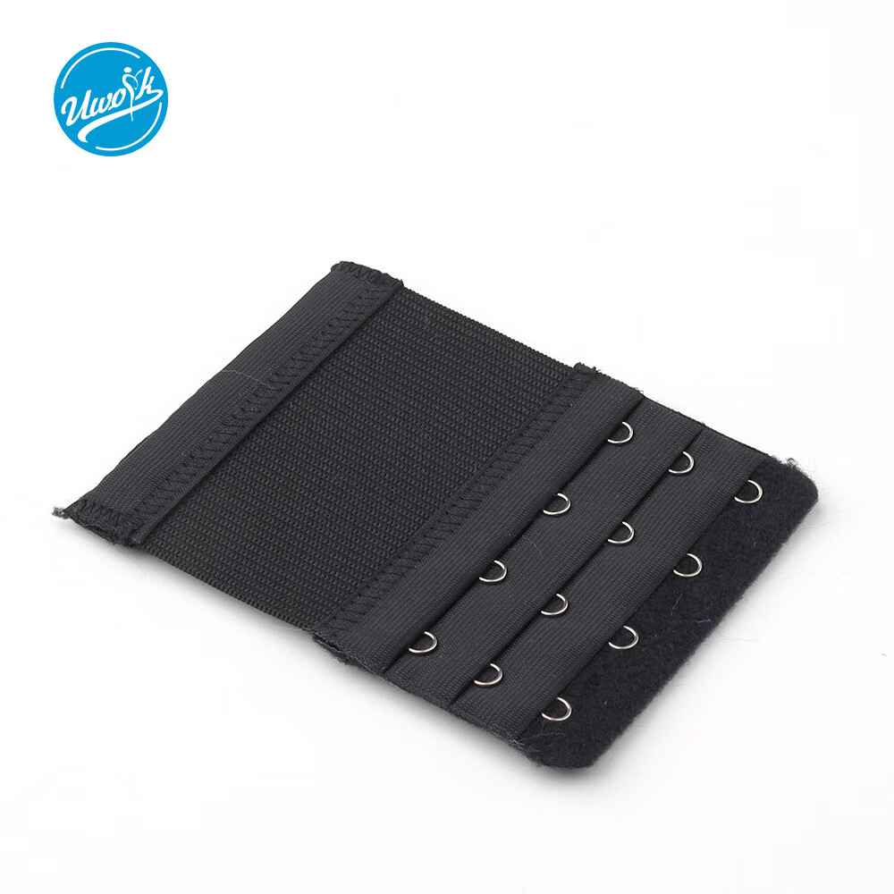 月桂兔松紧加长扣不锈钢三排四扣文胸搭扣排扣延长扣内衣辅料背扣批发