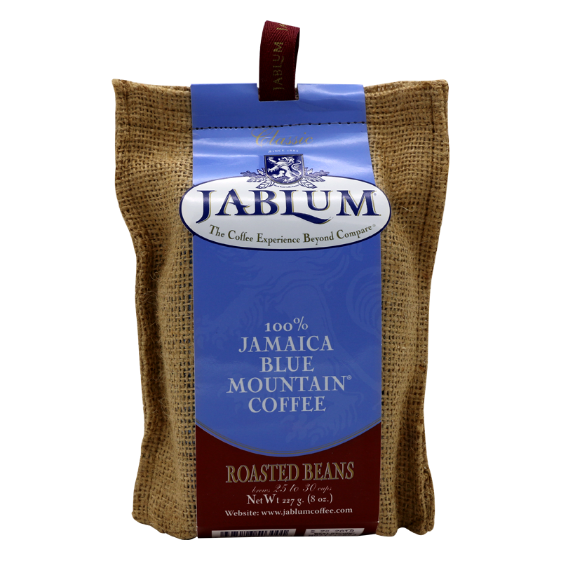 Jablum 加比蓝 及品蓝原装进口牙买加蓝山咖啡豆 中度烘焙 227g 8oz麻袋装 纯黑咖啡豆