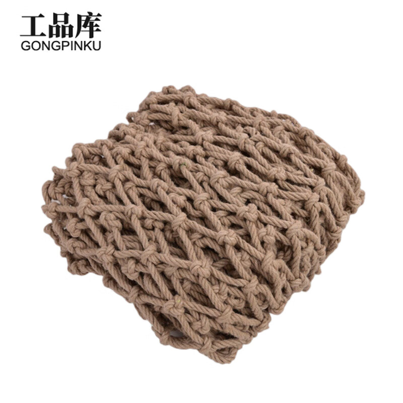 工品库 景区护栏网麻绳网安全网攀爬网防护网隔断网吊顶网菱形打结网