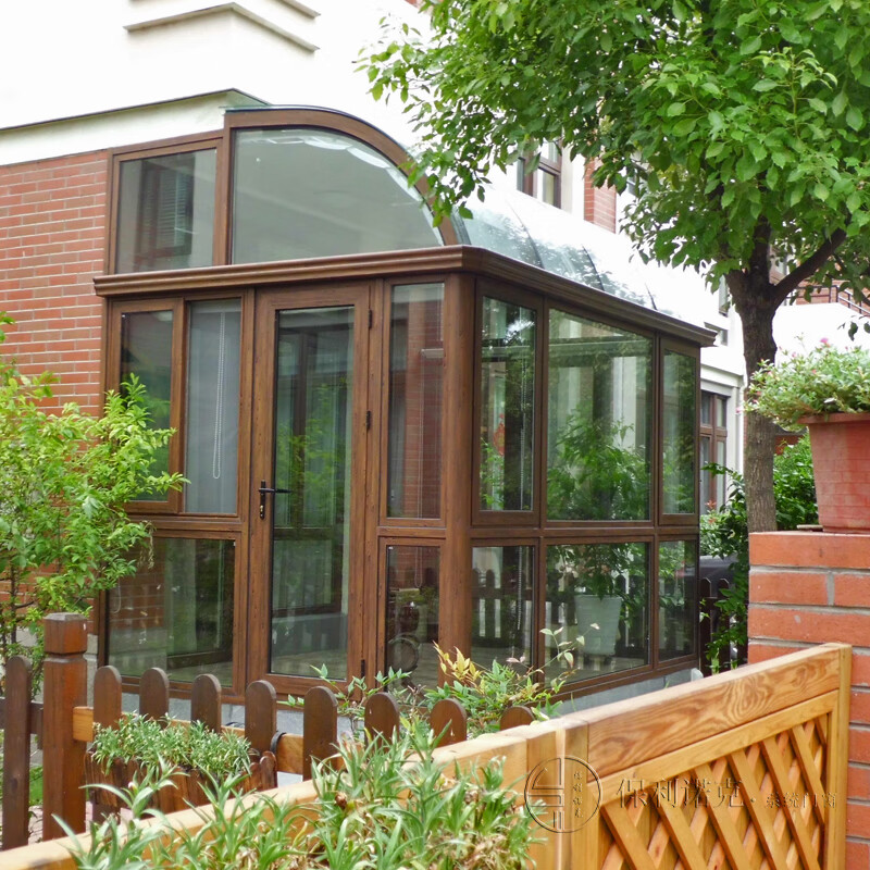保利诺克铝合金阳光房花园别墅露台屋顶玻璃房断桥铝门窗隔音钢化玻璃