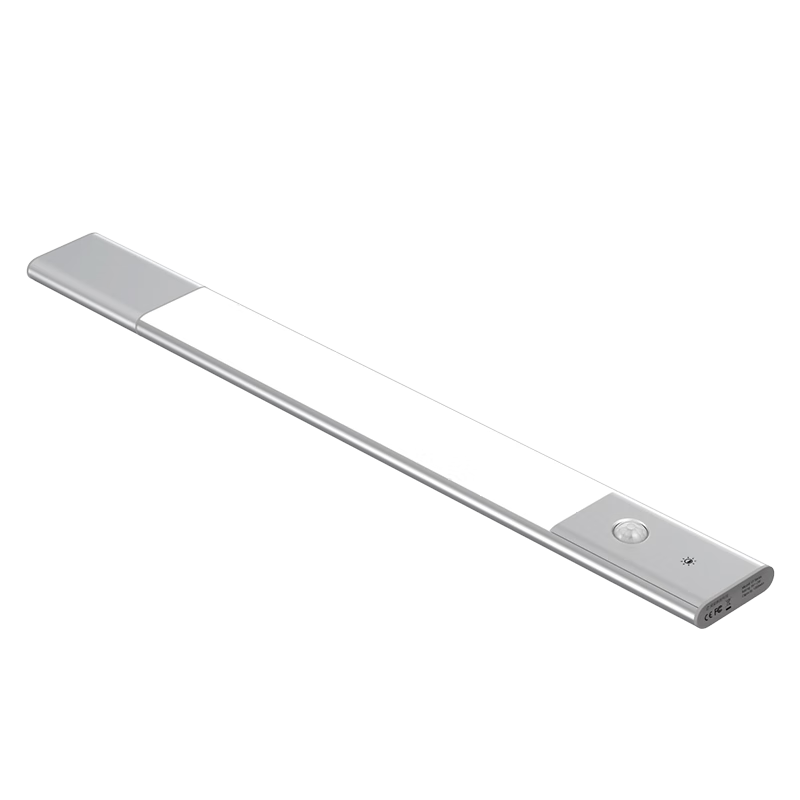 EZVALO·几光 LED智能无走线充电超薄人体感应磁吸衣柜玄关橱柜厨房小夜灯 520mm 银色（暖光）