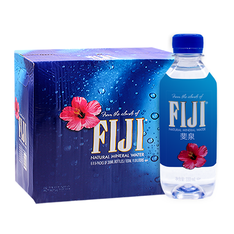 斐泉天然礦泉水  斐濟(jì)群島原裝進(jìn)口天然水飲用水 330mL*24瓶