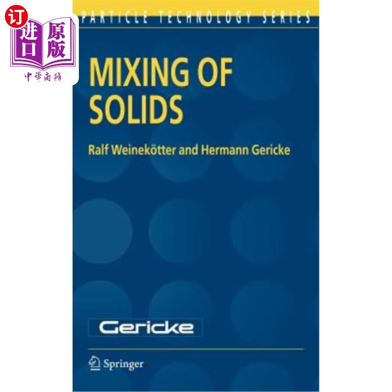 【中商海外直订】mixing of solids 固体混合