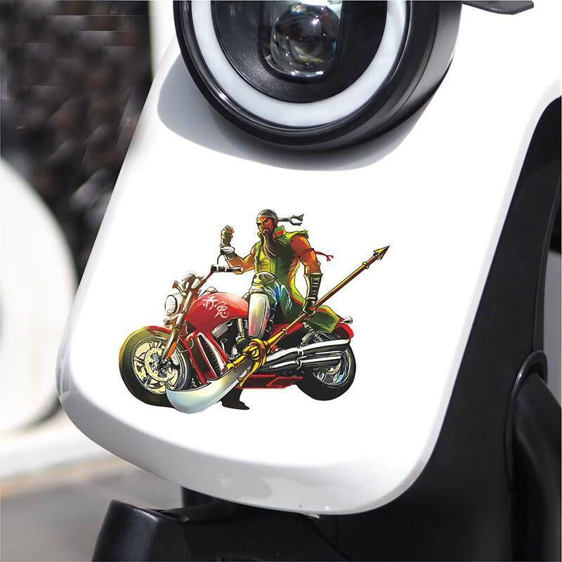 关公骑摩托车搞笑图片图片