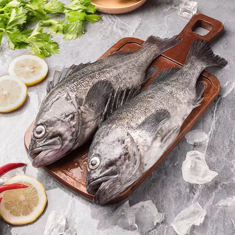 经海三去深海黑鲪鱼 去鳞去鳃去内脏 黑头鱼新鲜海鲜水产 鲜活冷冻 2