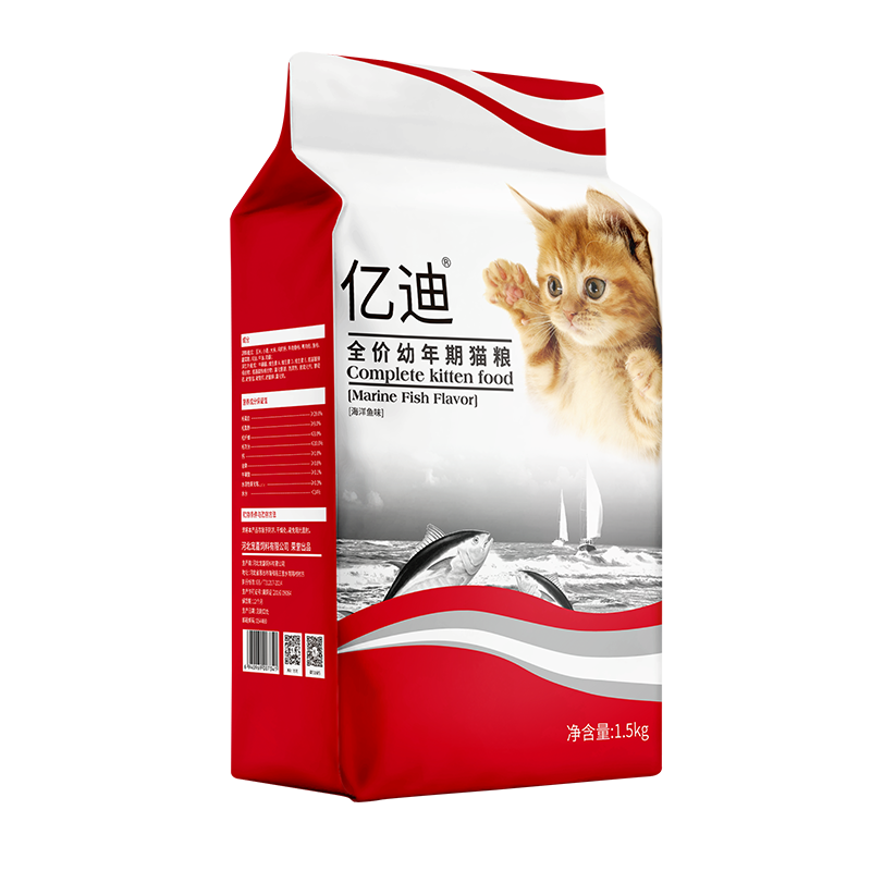 亿迪 Eidy 猫粮新升级款全价幼年期猫粮1.5kg