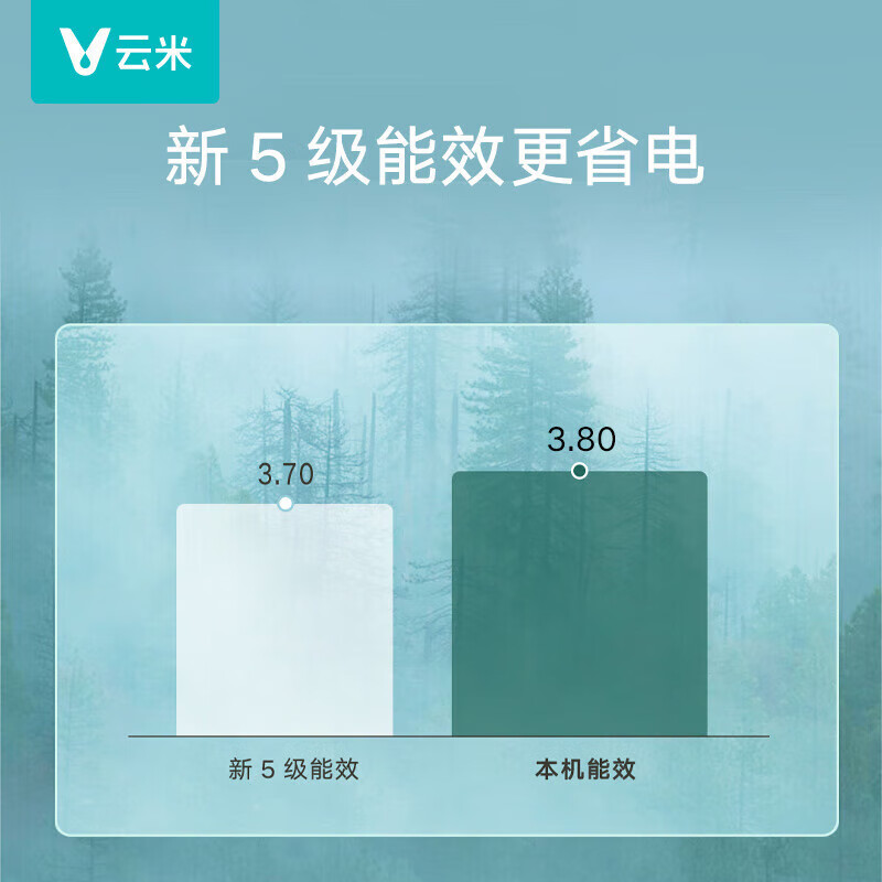 云米大1匹空调 五级能效定频 单冷壁挂式 iCool 2T 智能除湿 快速制冷  KF-26GW/Y4PCB-D5