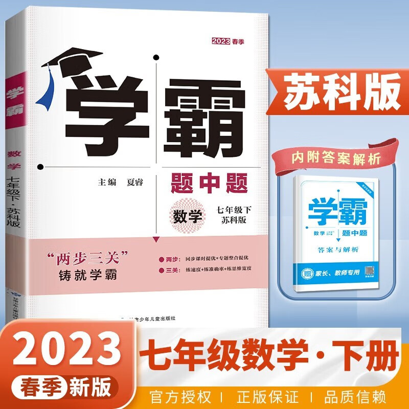 2023版学霸题中题七年级 数学下册苏科版