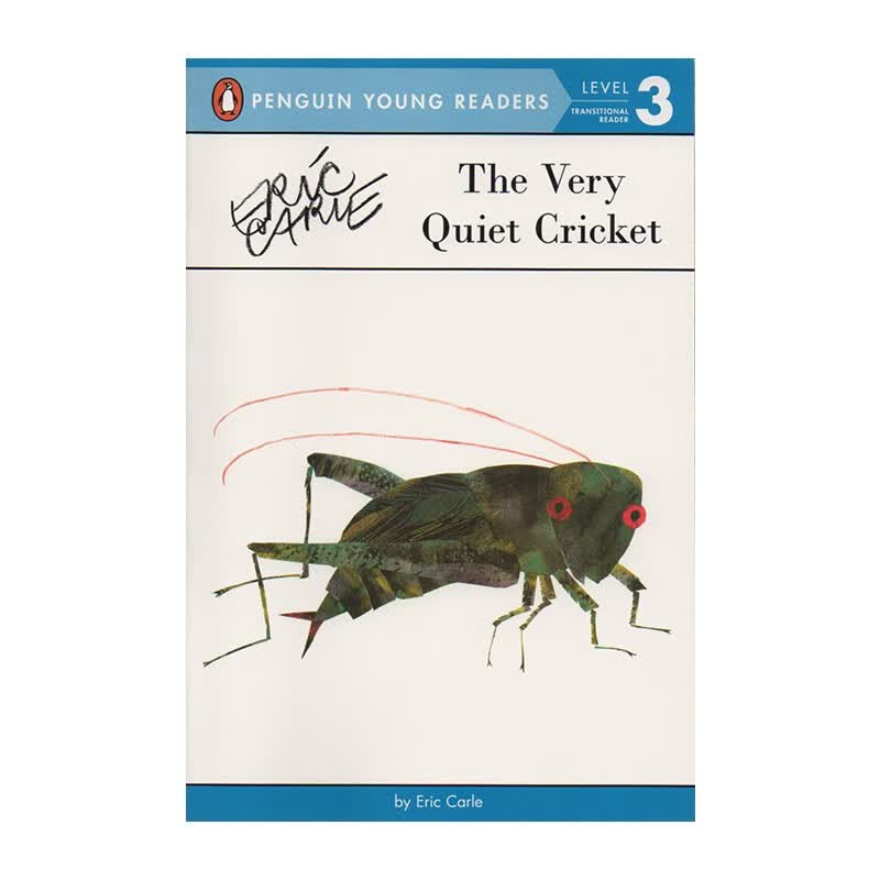 英文原版 安静的蟋蟀 The Very Quiet Cricket 儿童启蒙绘本 分级读物故事书 Eric Carle艾瑞卡尔
