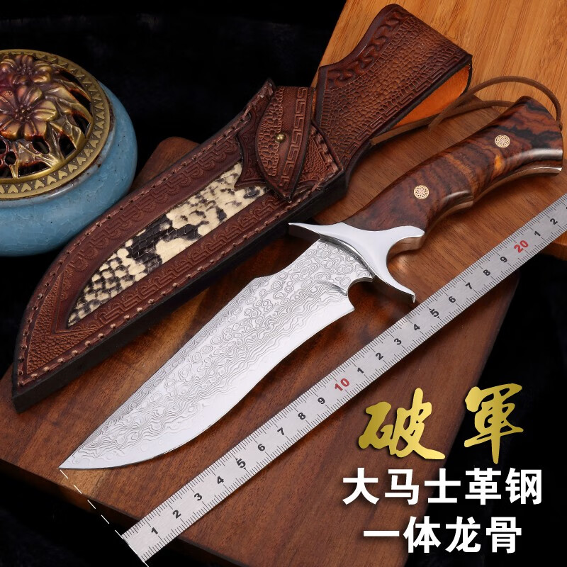 款军刀一体龙骨刀刃户外防身刀具野外生存军刀荒野求生小刀收藏小刀