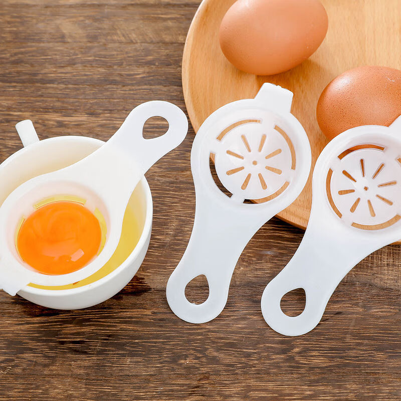 加厚蛋黄蛋清蛋白蛋液鸡蛋分离器过滤器打蛋器厨房烘培鸡蛋小工具 注意是：【薄款白色】蛋清分离器 1个装